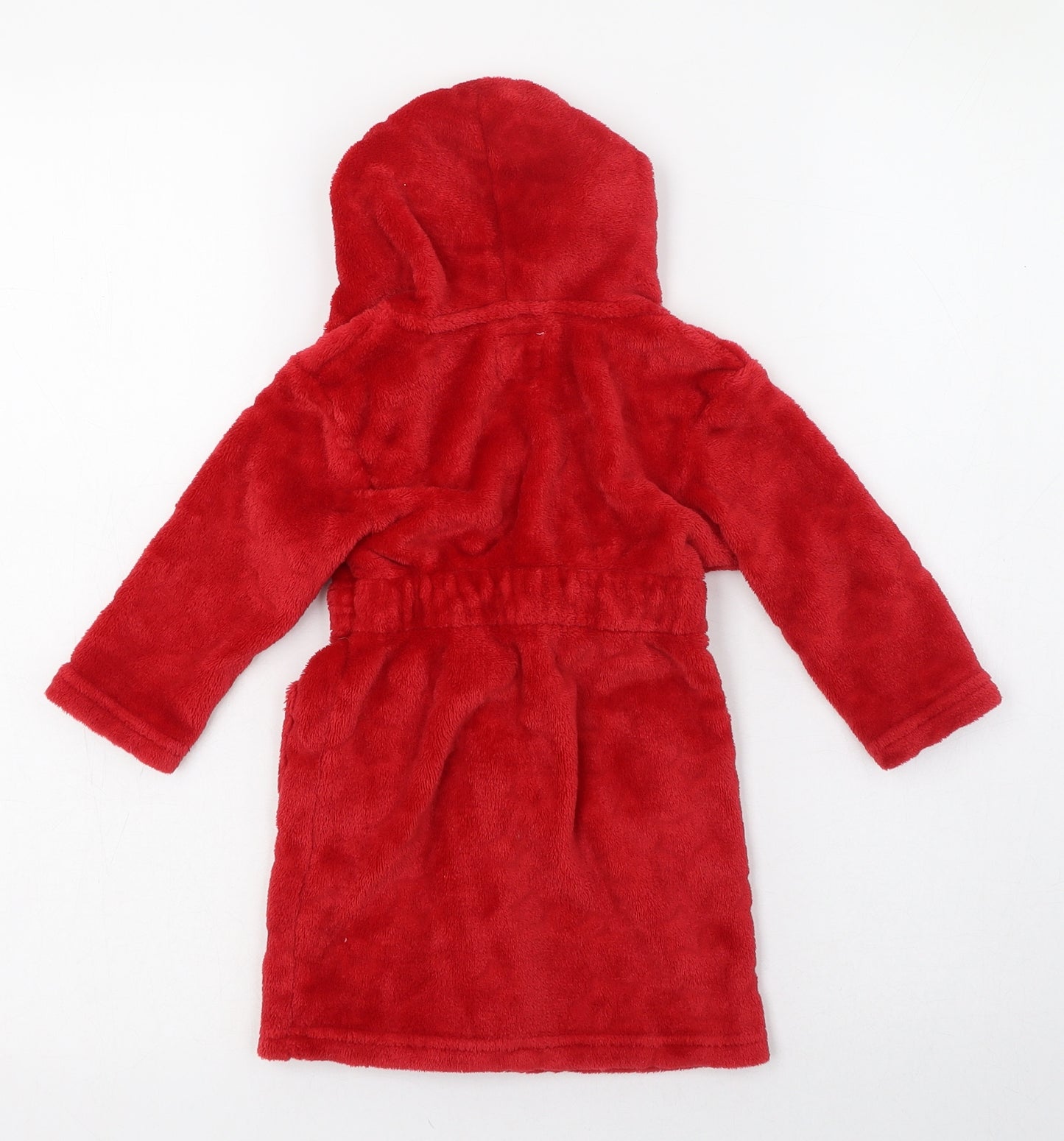 Primark Baby Red Geometric Polyester Kimono Robe & Gown Set Size 9-12 Months  Tie