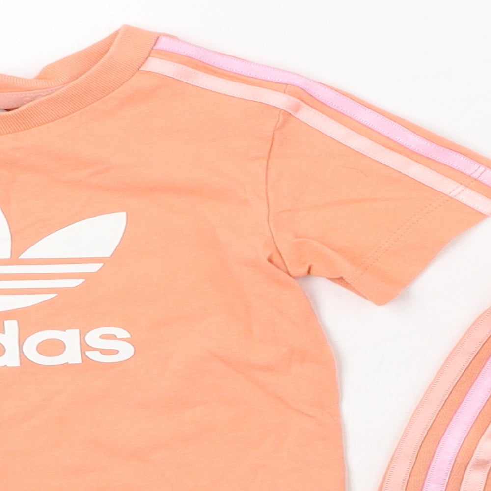 adidas  Multicoloured  Cotton Shorts Set Outfit/Set Size 12-18 Months  Pullover