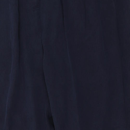 Linea Womens Blue  Lyocell Chino Trousers Size 14 L27 in Regular Zip