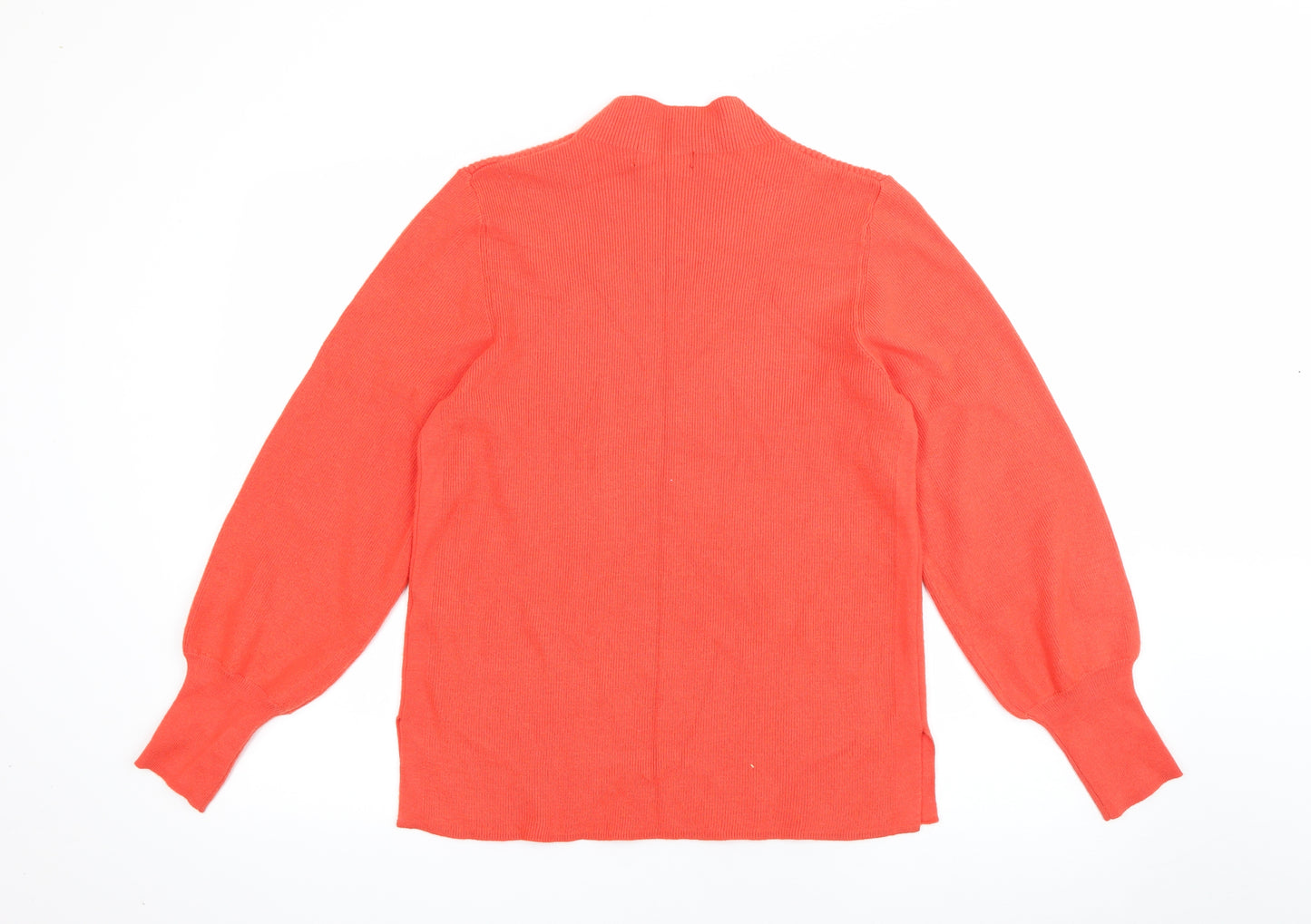 Marks and Spencer Womens Orange High Neck  Viscose Pullover Jumper Size L