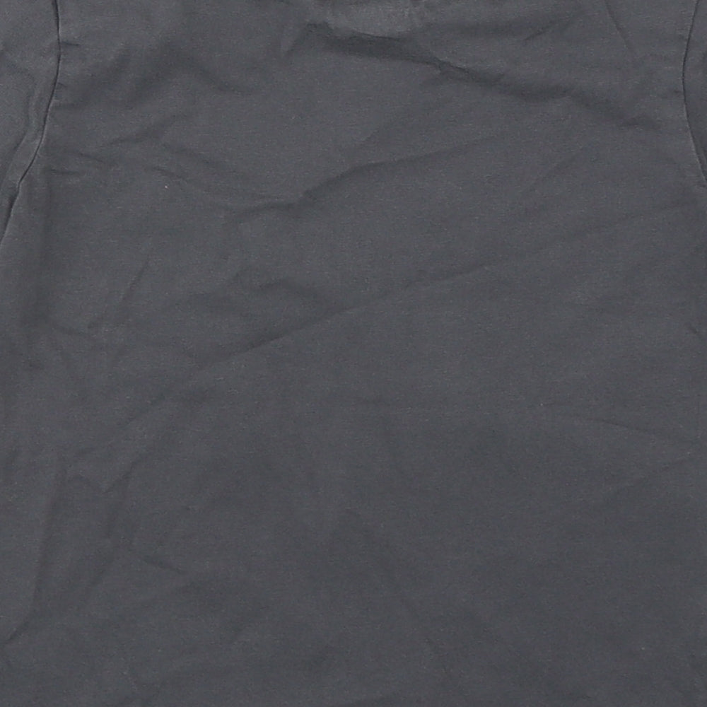 George Boys Grey  Cotton Basic T-Shirt Size 4-5 Years Round Neck Pullover - Lion King