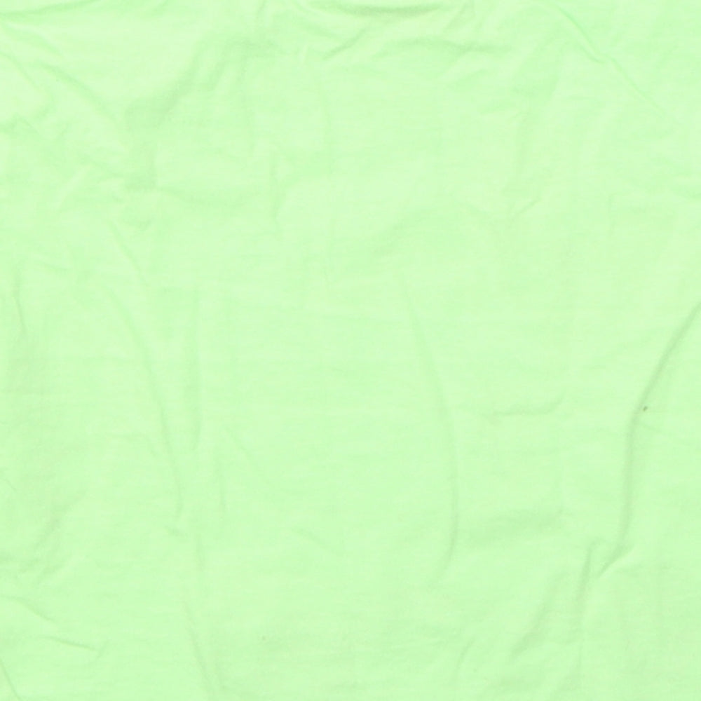 Disney Boys Green  Cotton Basic T-Shirt Size 2-3 Years Round Neck Pullover - Mickey Mouse