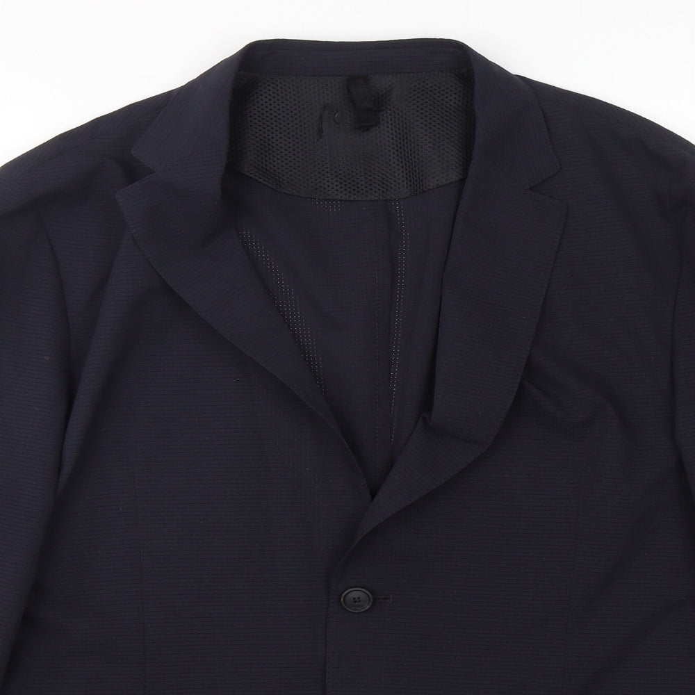 HUGO BOSS Mens Blue  Polyester Jacket Sport Coat