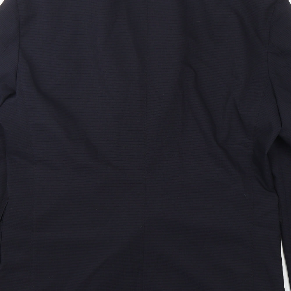 HUGO BOSS Mens Blue  Polyester Jacket Sport Coat