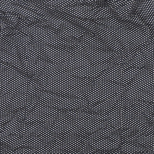 Report Collection Mens Multicoloured Geometric Cotton  Dress Shirt Size M Collared Button