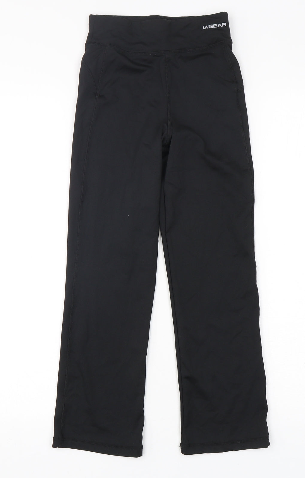LA Gear Girls Black  Polyester Sweatpants Trousers Size 9-10 Years  Regular