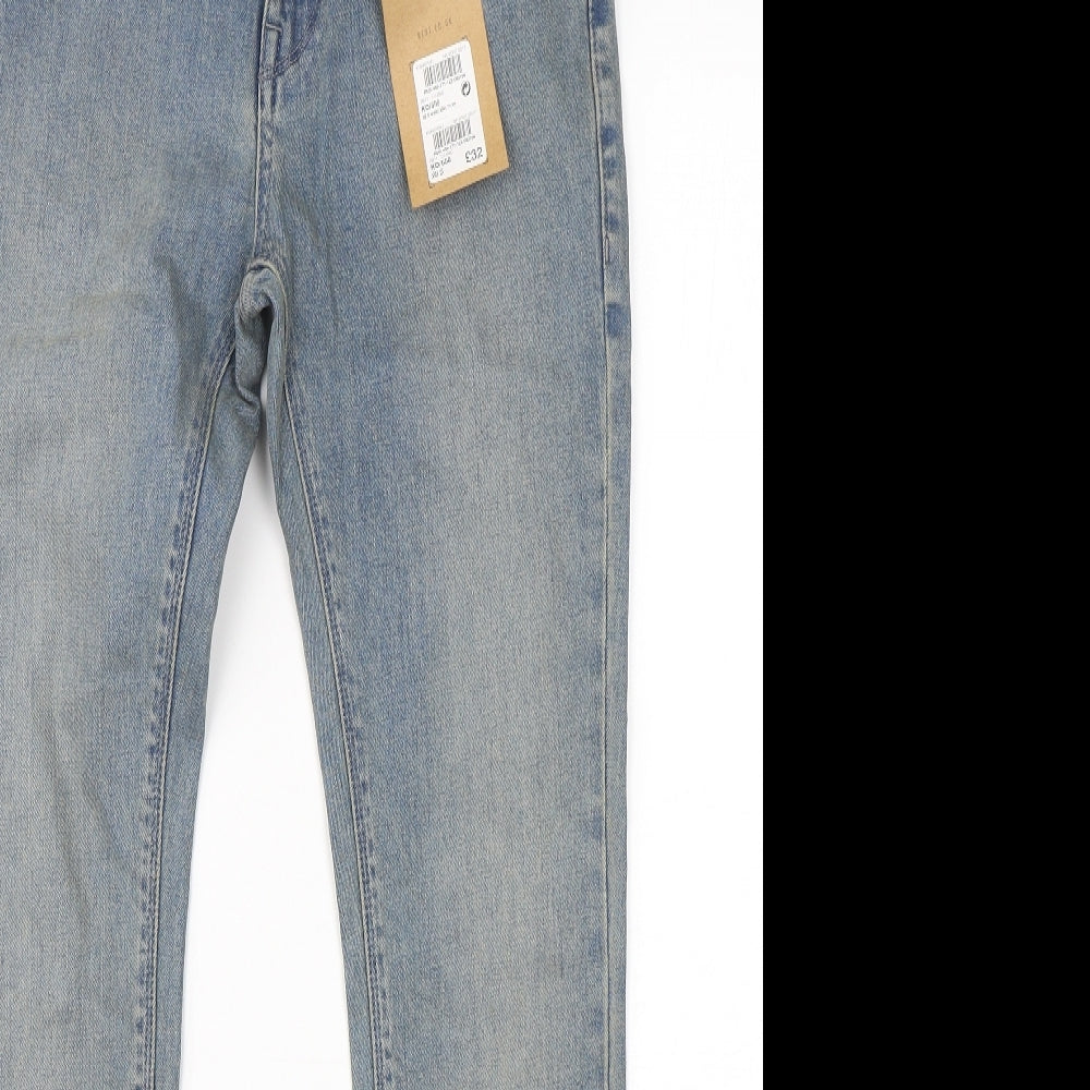 NEXT Mens Blue  Cotton Skinny Jeans Size 28 L30 in Regular