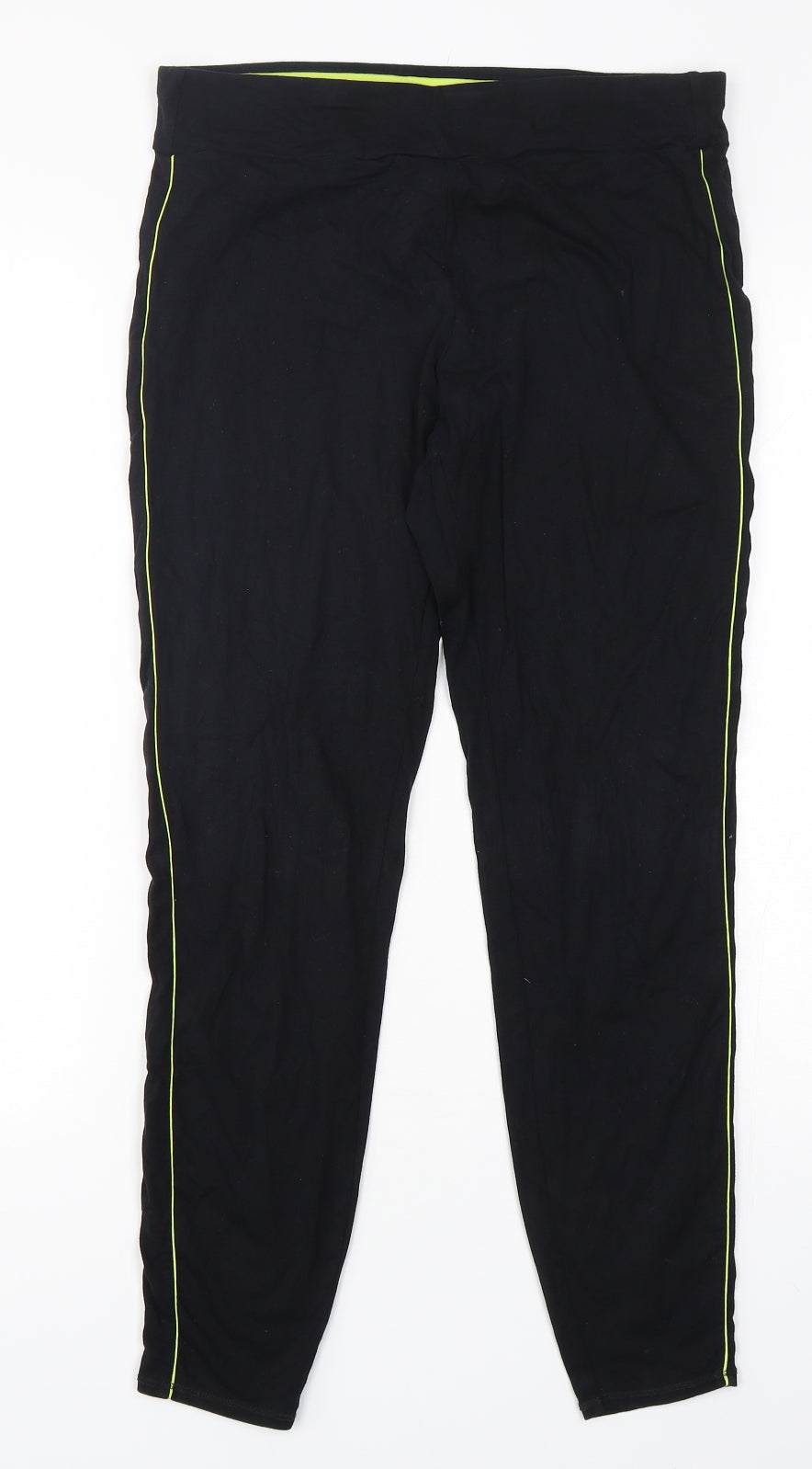 Marks and Spencer Womens Black  Cotton Compression Leggings Size 14 L28 in Regular