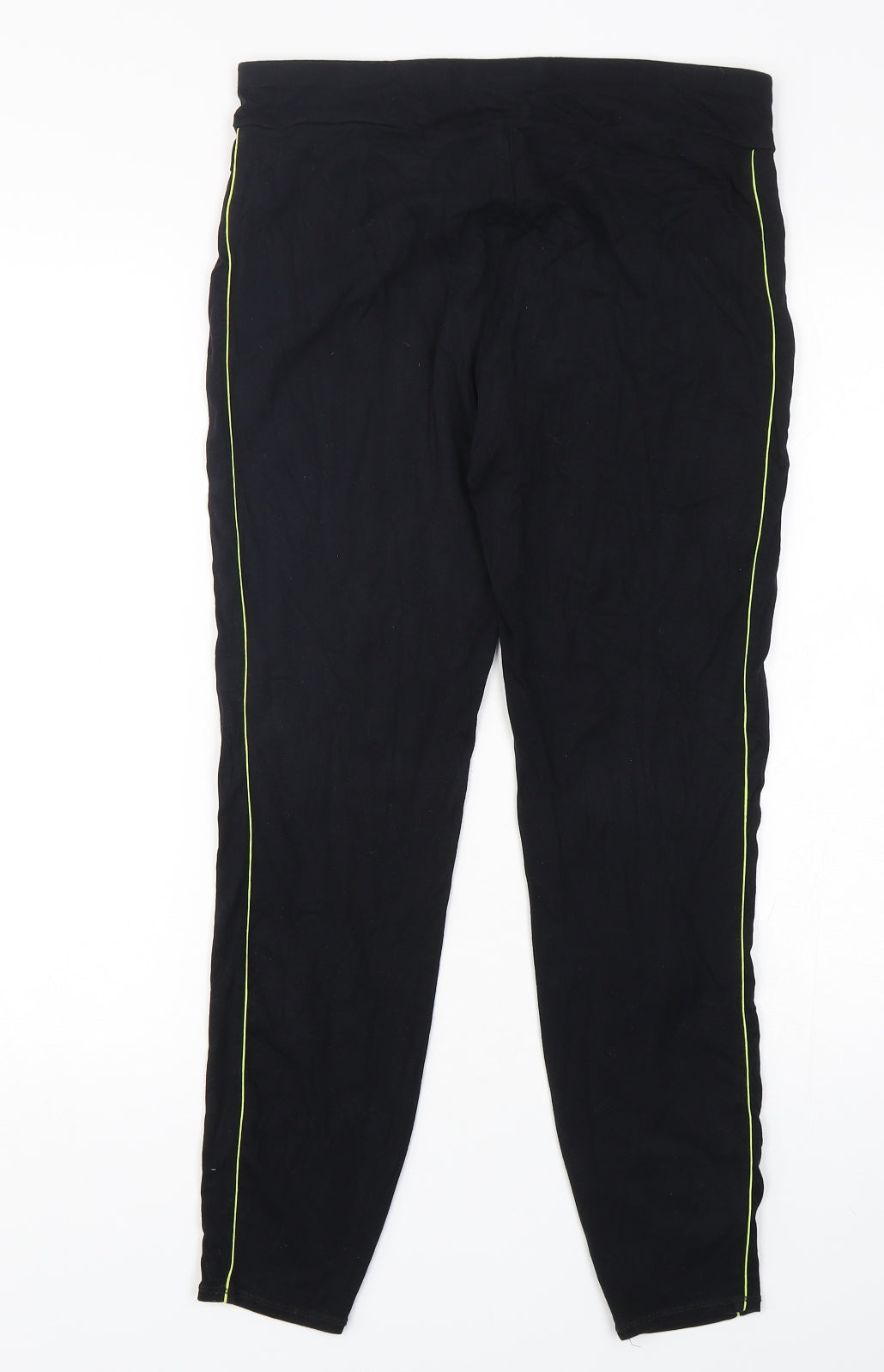 Marks and Spencer Womens Black  Cotton Compression Leggings Size 14 L28 in Regular