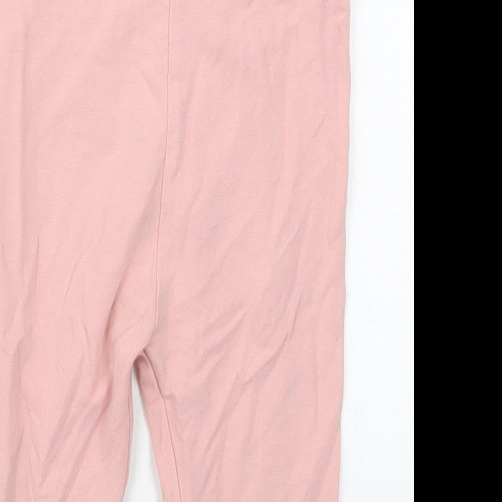 NEXT Girls Pink  Cotton Capri Trousers Size 12-18 Months