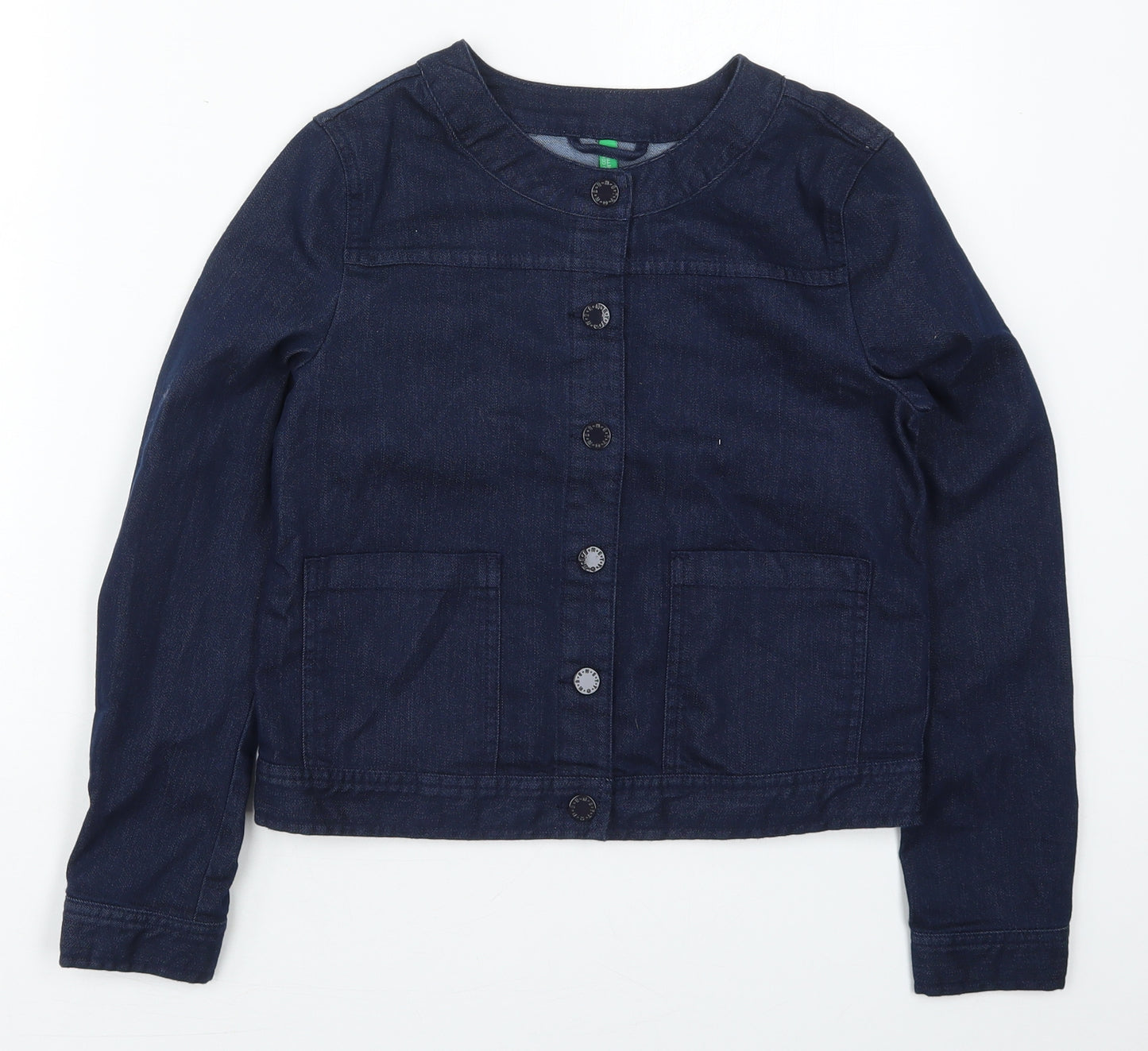 United Colors of Benetton Girls Blue   Jacket  Size 10-11 Years  Button