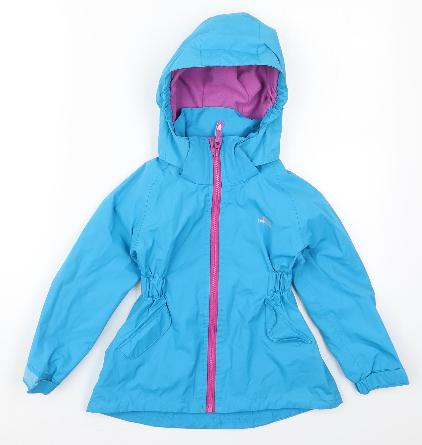 Trespass Girls Blue   Rain Coat Coat Size 2-3 Years  Zip