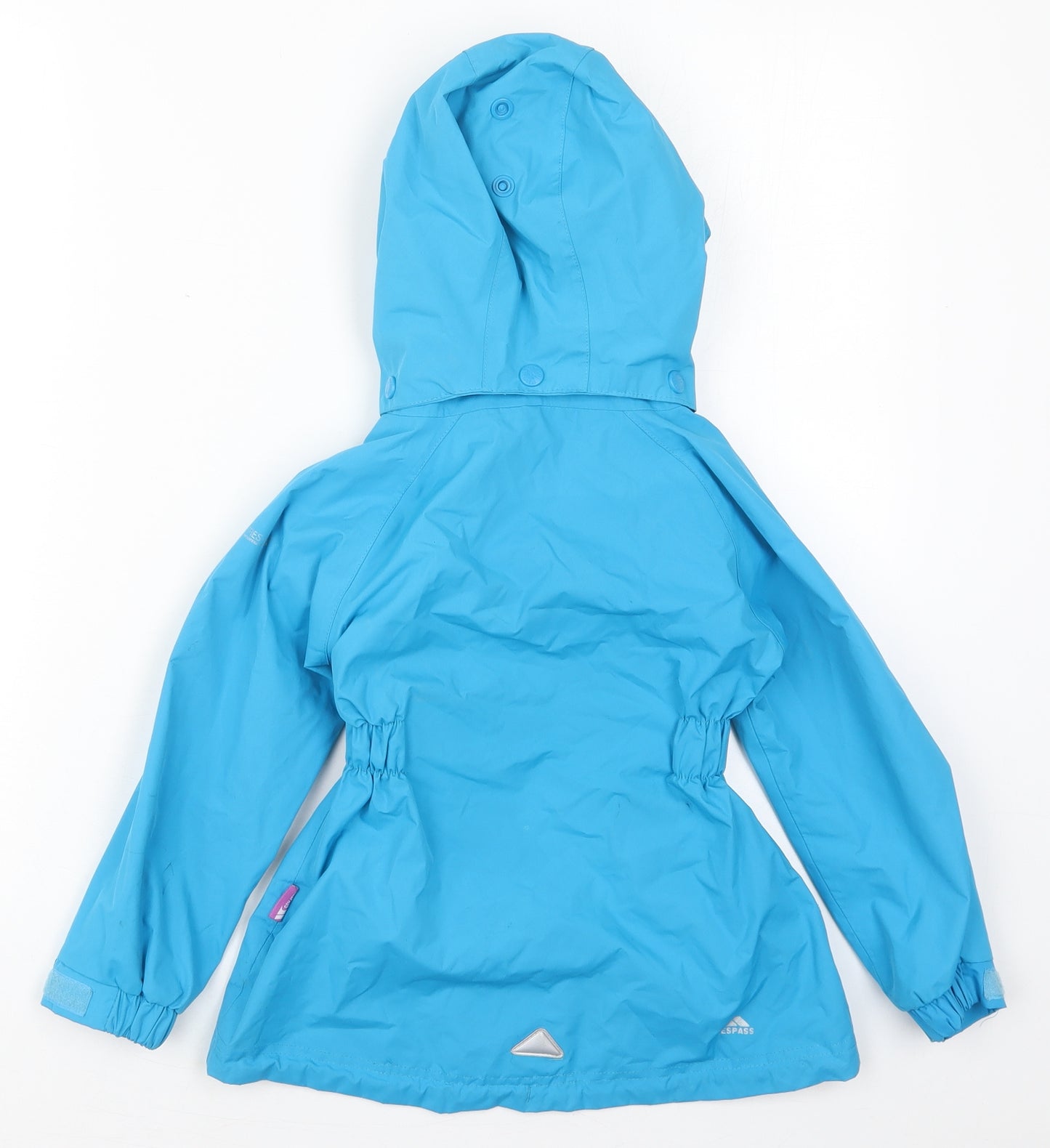 Trespass Girls Blue   Rain Coat Coat Size 2-3 Years  Zip