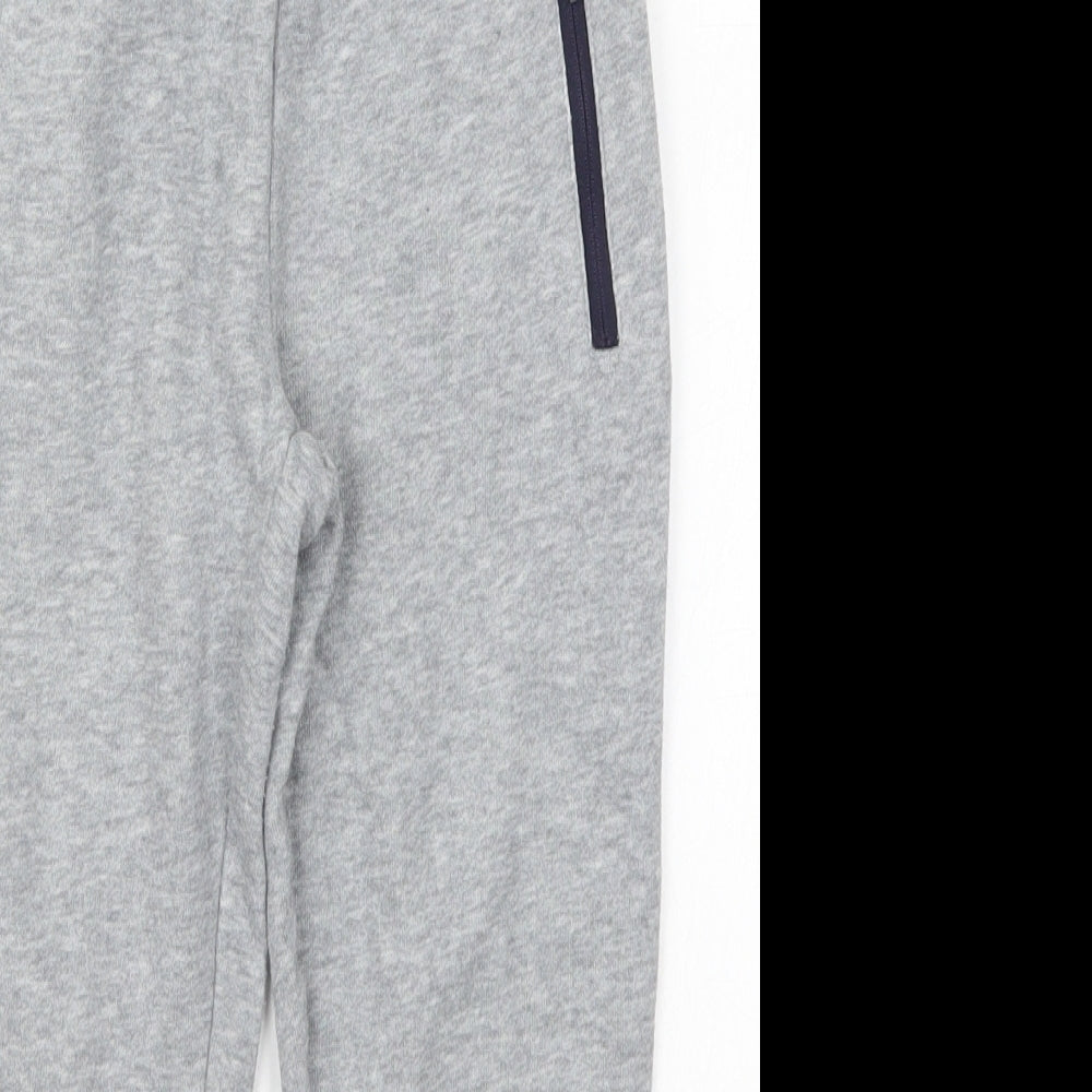 Tommy Hilfiger Boys Grey  Cotton Sweatpants Trousers Size 6-7 Years  Regular Drawstring