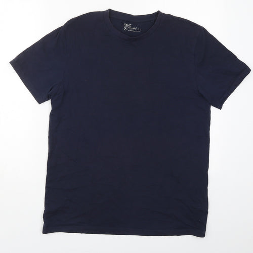 NEXT Mens Blue  Cotton  T-Shirt Size M Crew Neck