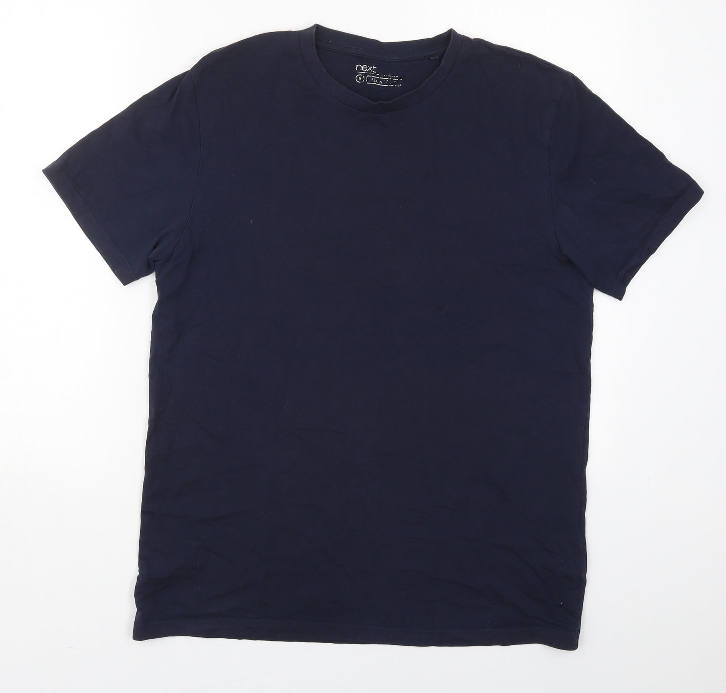 NEXT Mens Blue  Cotton  T-Shirt Size M Crew Neck