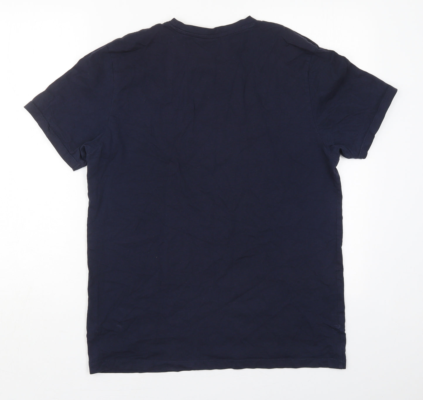 NEXT Mens Blue  Cotton  T-Shirt Size M Crew Neck
