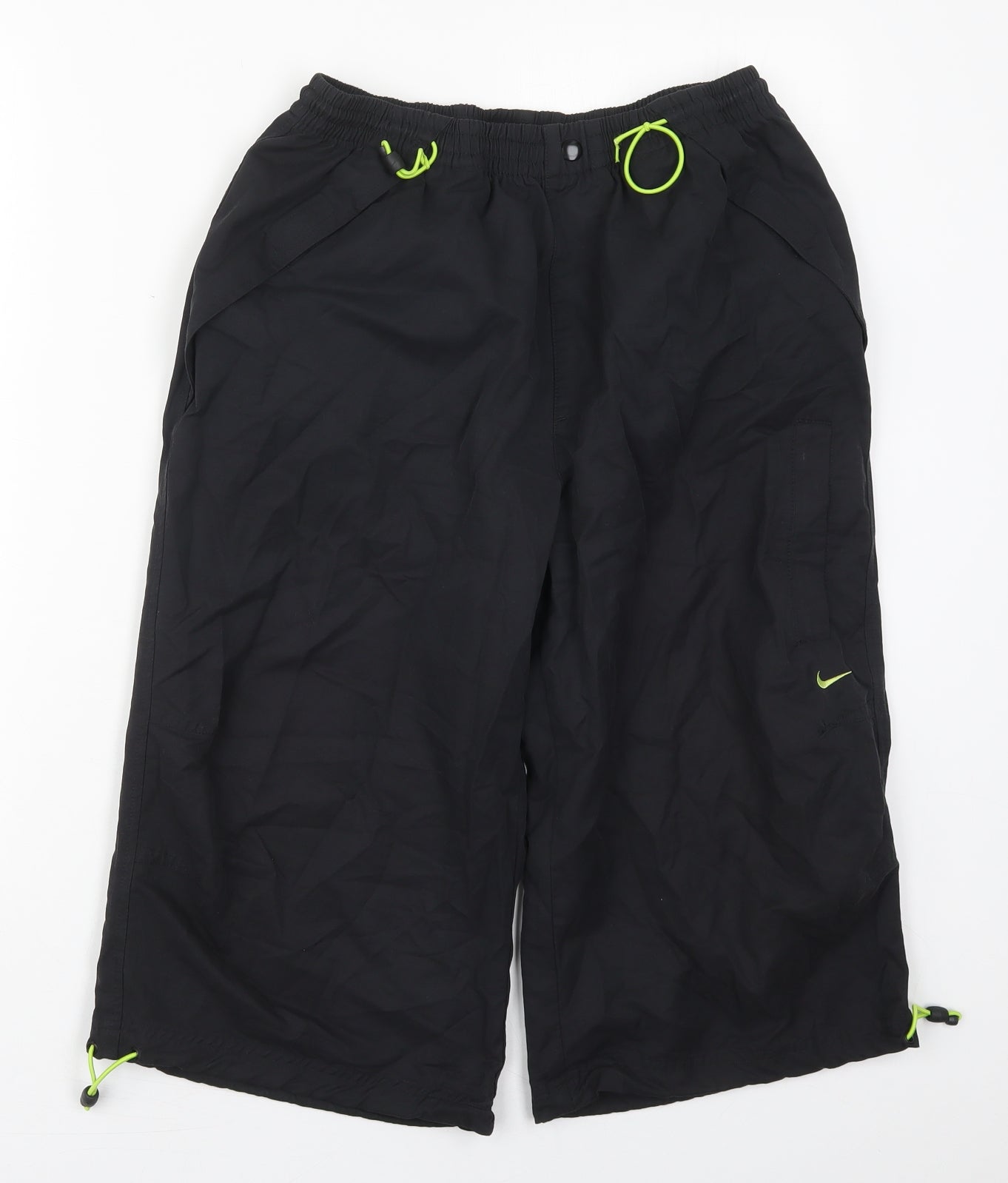 Nike Mens Black  Cotton Cropped Trousers Size M  Regular