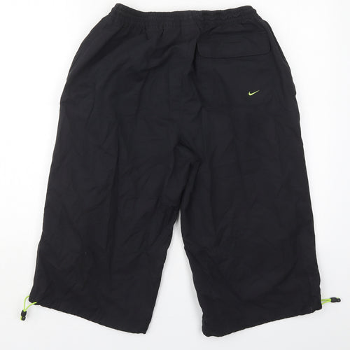 Nike Mens Black  Cotton Cropped Trousers Size M  Regular