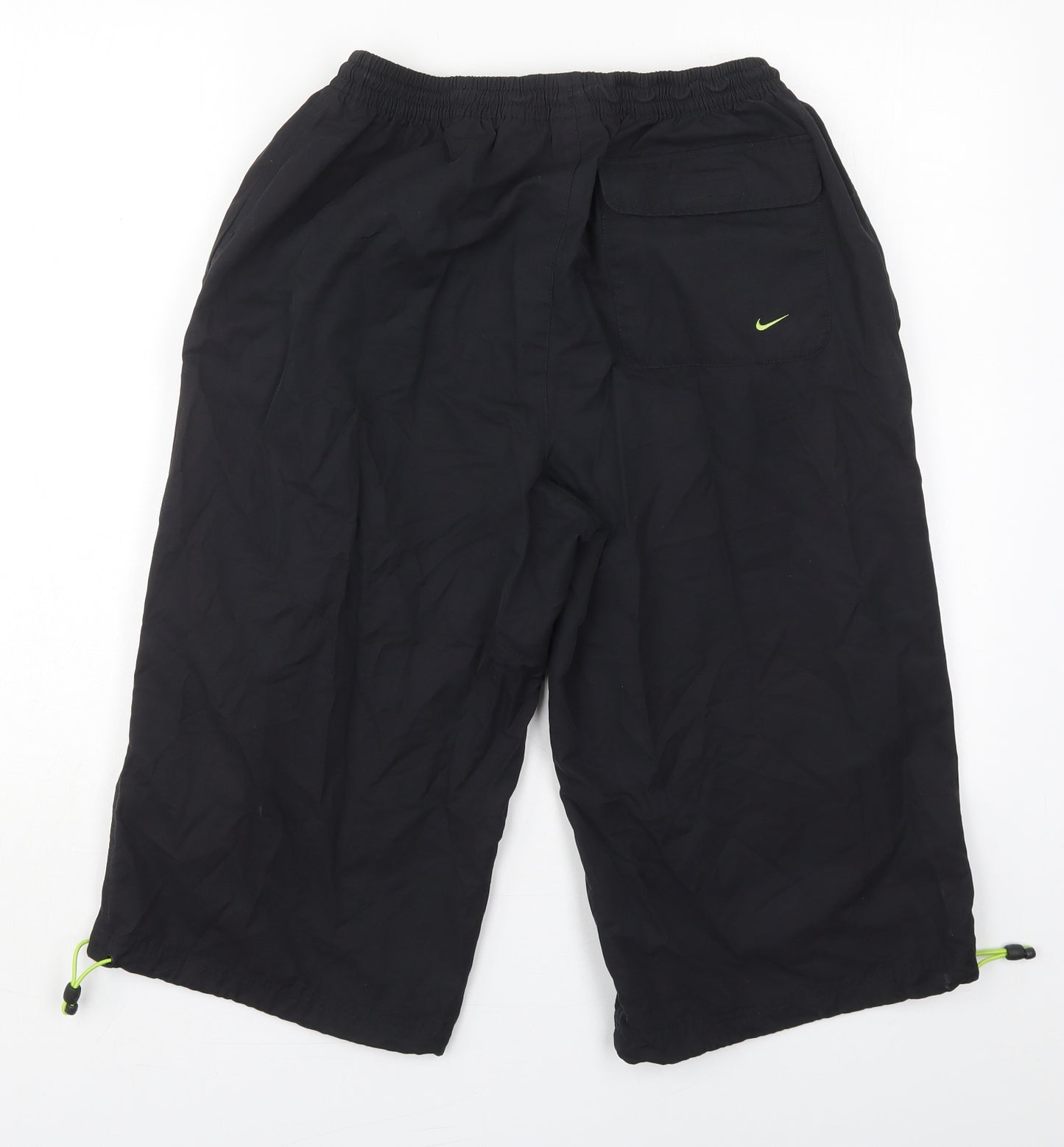 Nike Mens Black  Cotton Cropped Trousers Size M  Regular