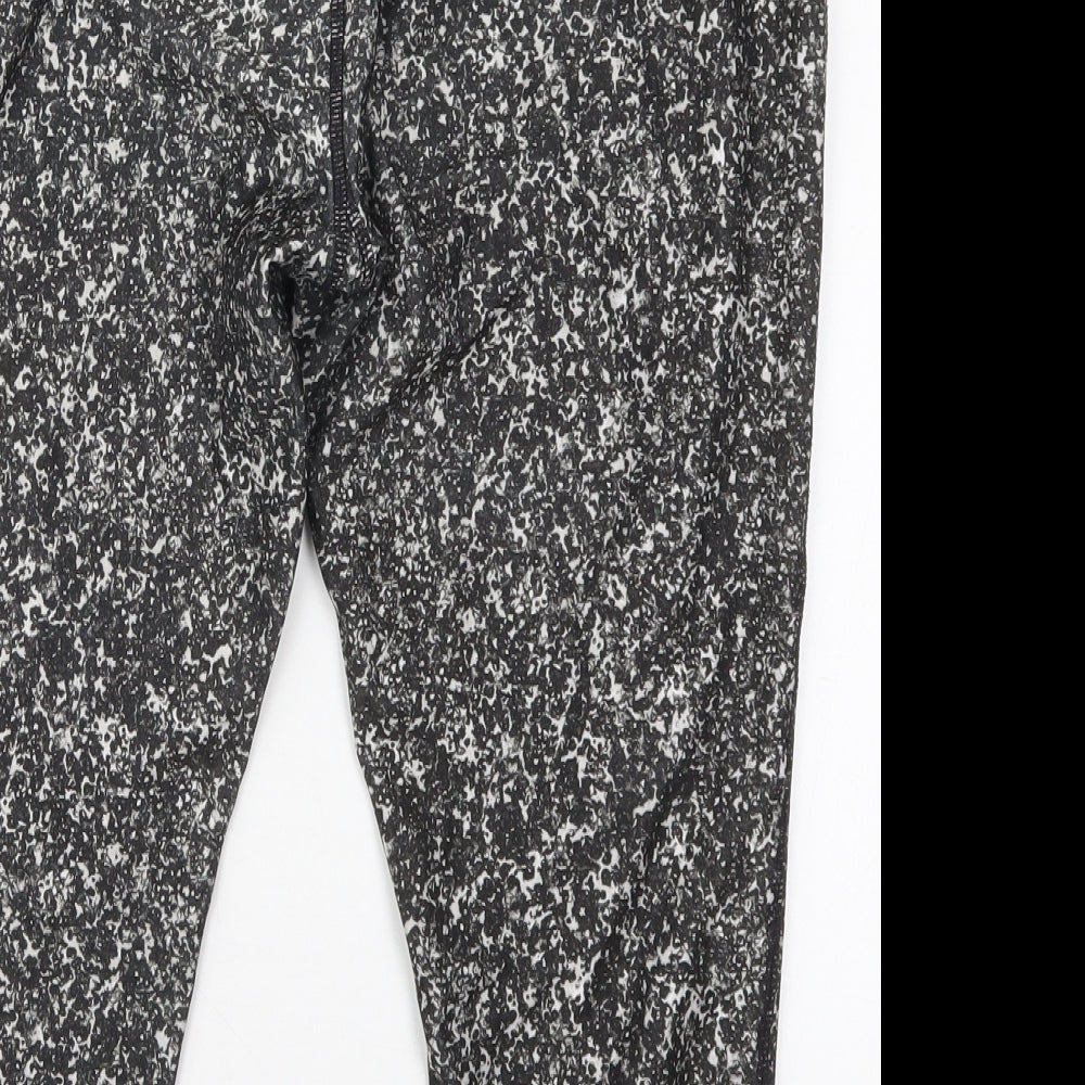 Athletic Works Womens Grey  Polyester Cropped Leggings Size 16 L20 in Regular  - Mottled Print