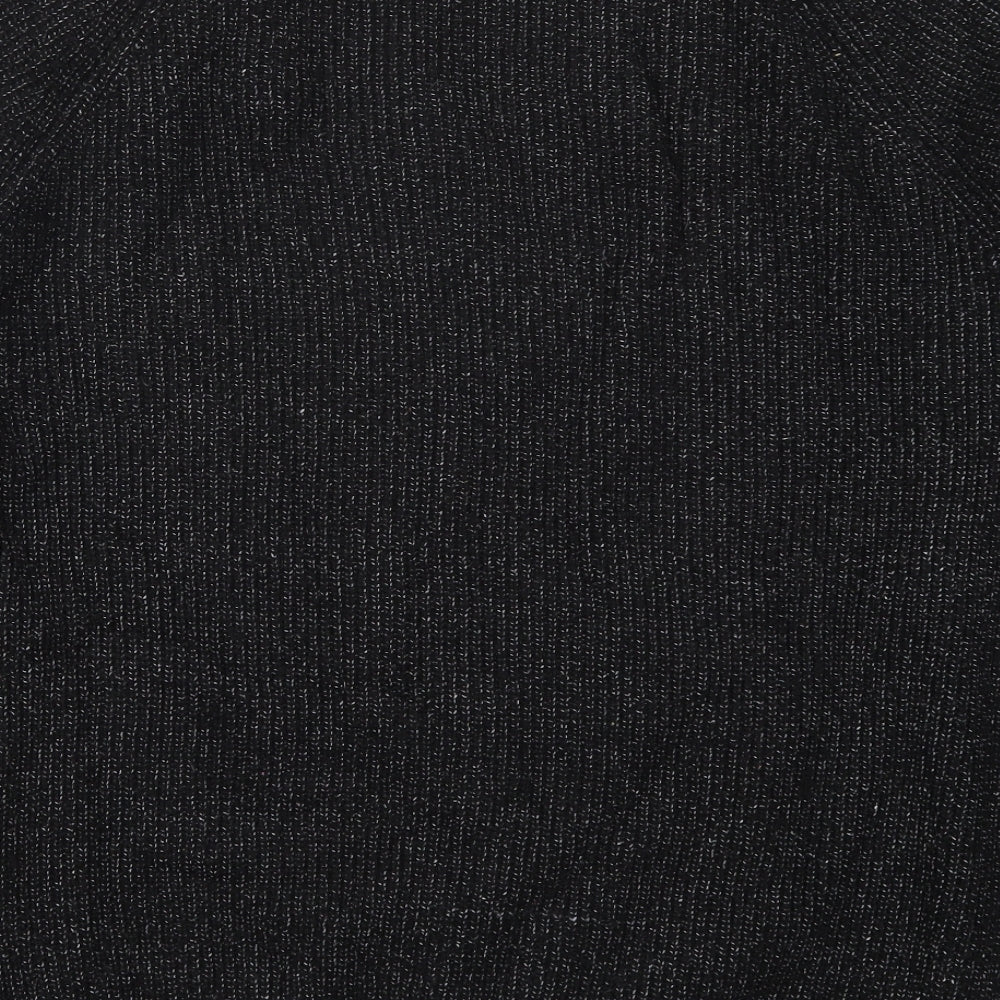 Marks and Spencer Mens Black Round Neck  Nylon Pullover Jumper Size XL