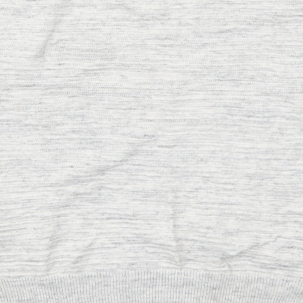 NEXT Womens Grey Crew Neck  Viscose Pullover Jumper Size 12