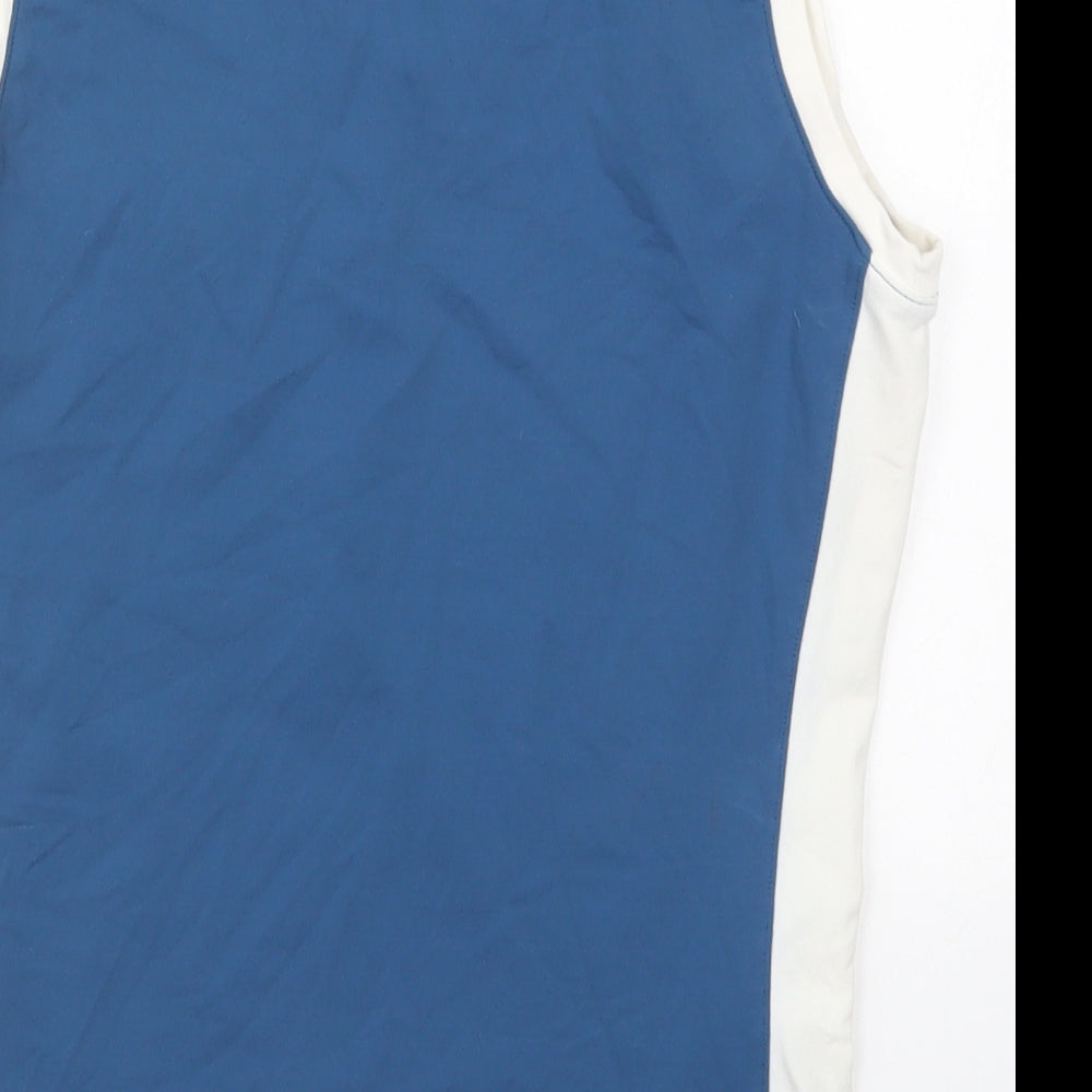 O'Neills Womens Blue  Cotton Basic Tank Size 14 V-Neck Pullover