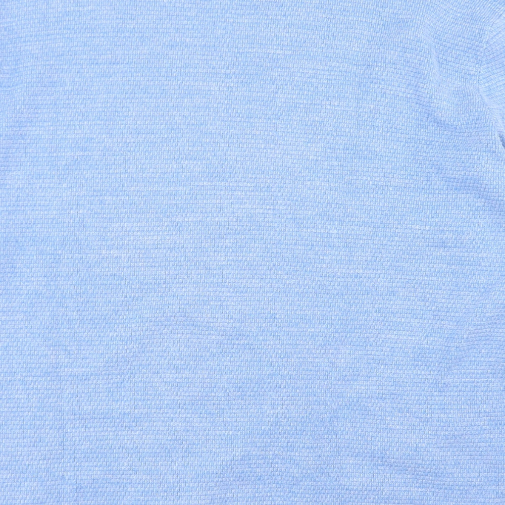 Marks and Spencer Mens Blue Crew Neck  Cotton Pullover Jumper Size 2XL