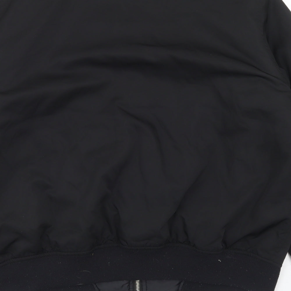Dorothy Perkins Womens Black   Bomber Jacket Jacket Size 14  Zip