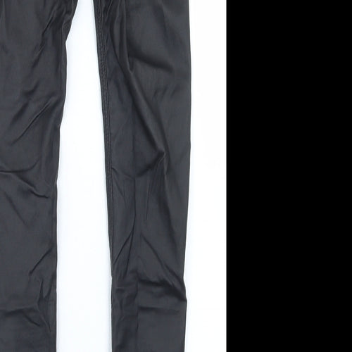 Stradivarius Womens Black  Viscose Skinny Jeans Size 6 L27 in Regular Button