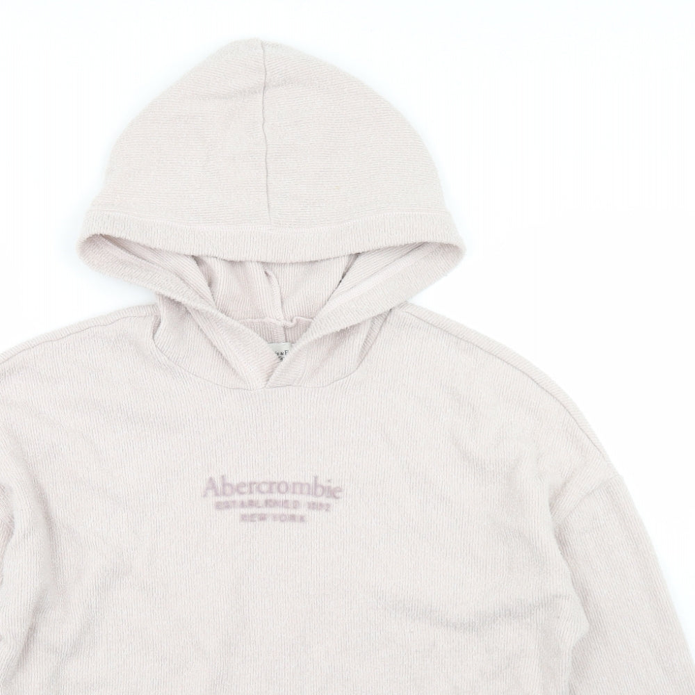 Abercrombie & Fitch Womens Pink  Polyester Pullover Hoodie Size S