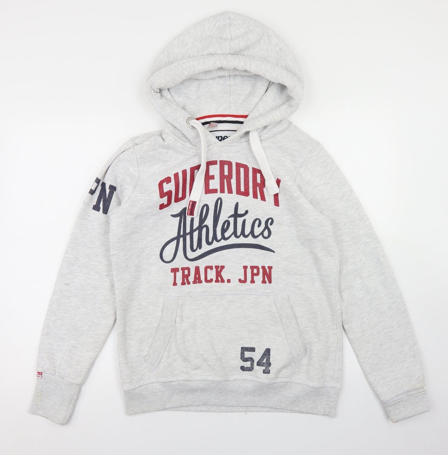 Superdry Mens Grey  Cotton Pullover Hoodie Size L