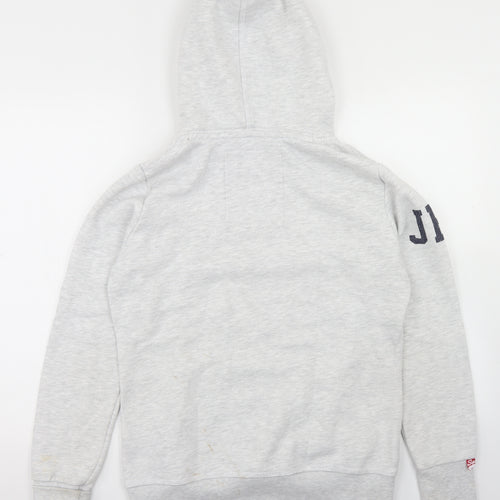 Superdry Mens Grey  Cotton Pullover Hoodie Size L
