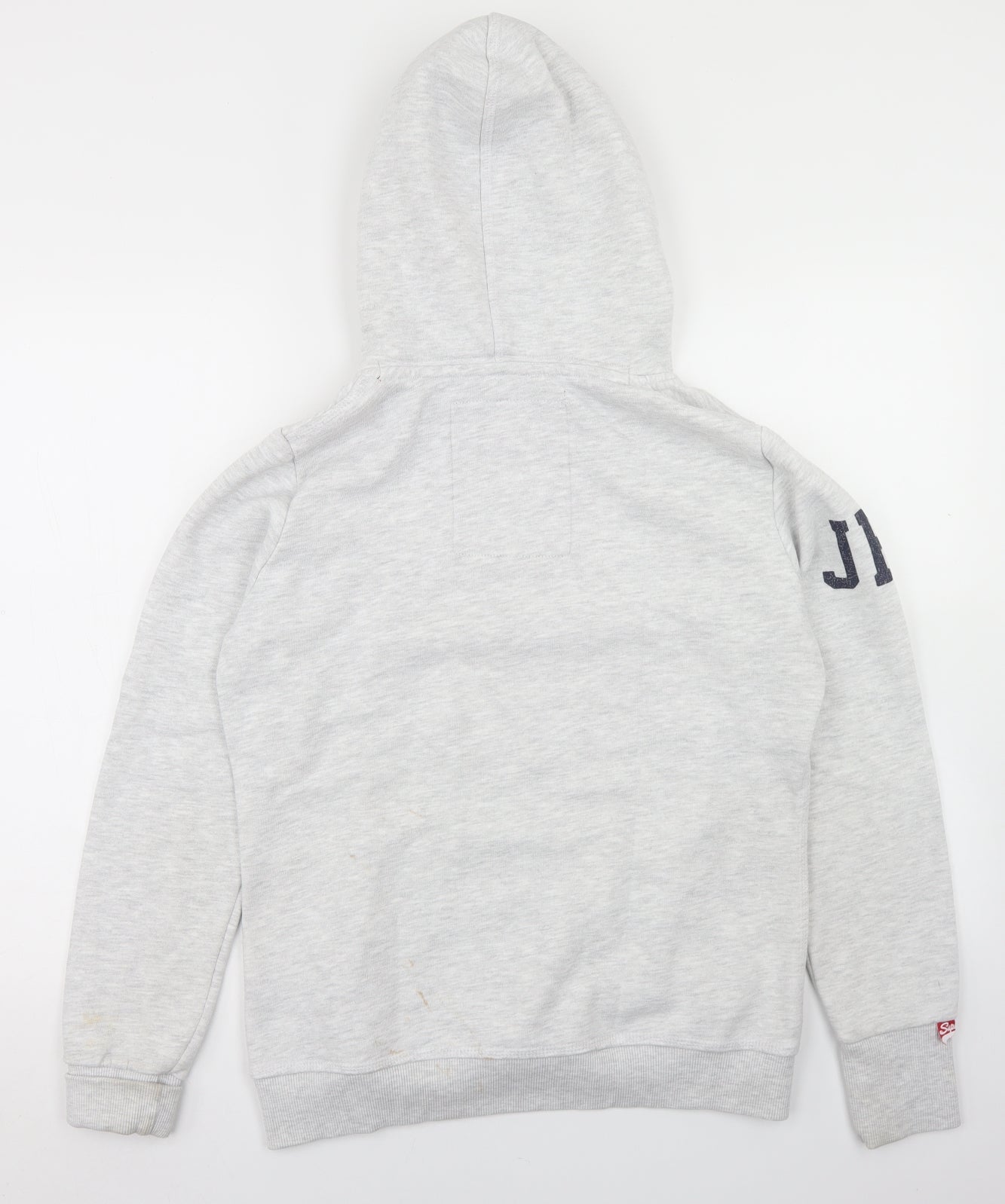 Superdry Mens Grey  Cotton Pullover Hoodie Size L