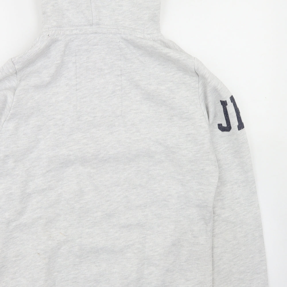 Superdry Mens Grey  Cotton Pullover Hoodie Size L