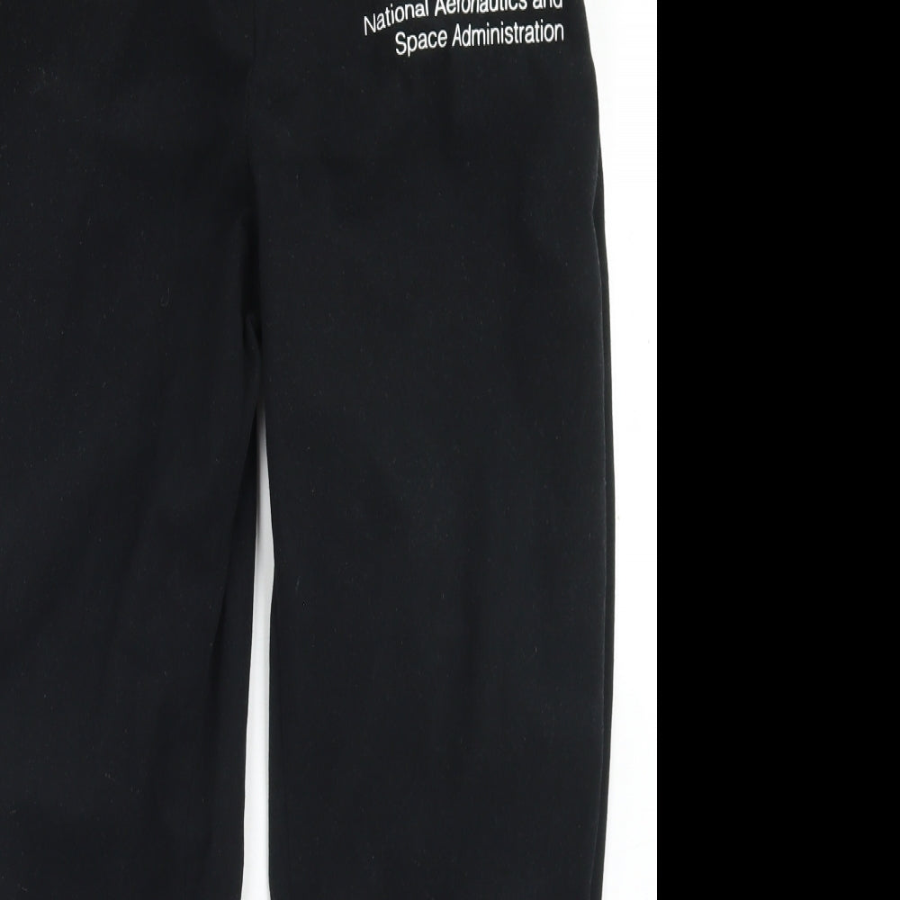 Primark Mens Black  Polyester Jogger Trousers Size L L28 in Regular Drawstring - Nasa