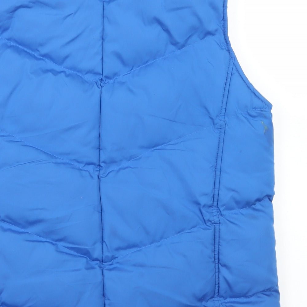 Dunnes Stores Womens Blue   Gilet Coat Size 12  Zip