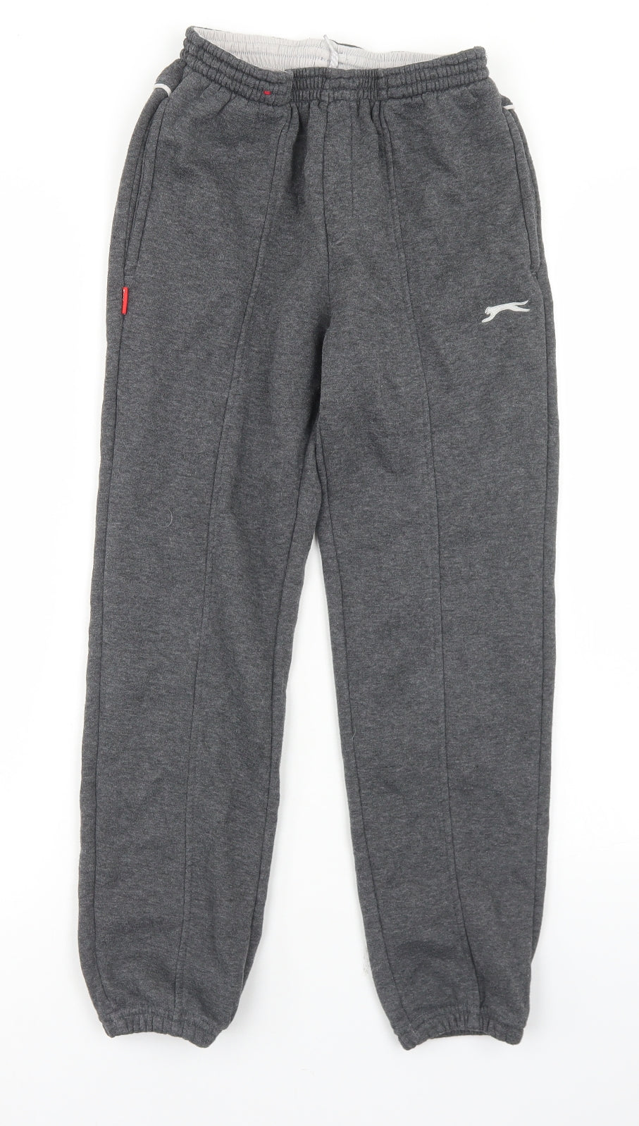 Slazenger Boys Grey  Polyester Jogger Trousers Size 9-10 Years  Regular Drawstring