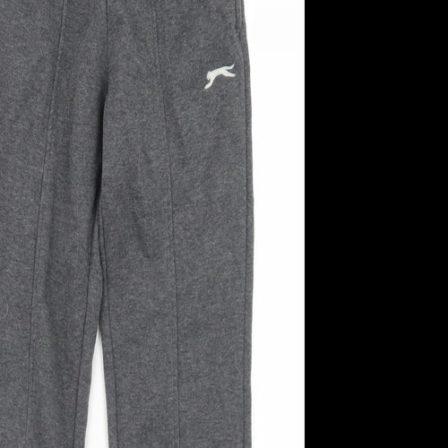 Slazenger Boys Grey  Polyester Jogger Trousers Size 9-10 Years  Regular Drawstring