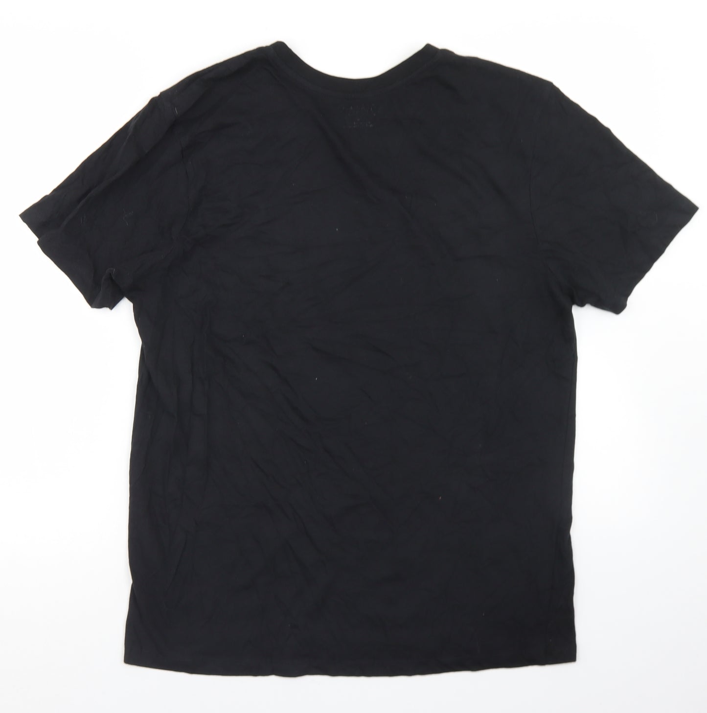 Primark Womens Black  Cotton Basic T-Shirt Size M Crew Neck - Bridesmaid