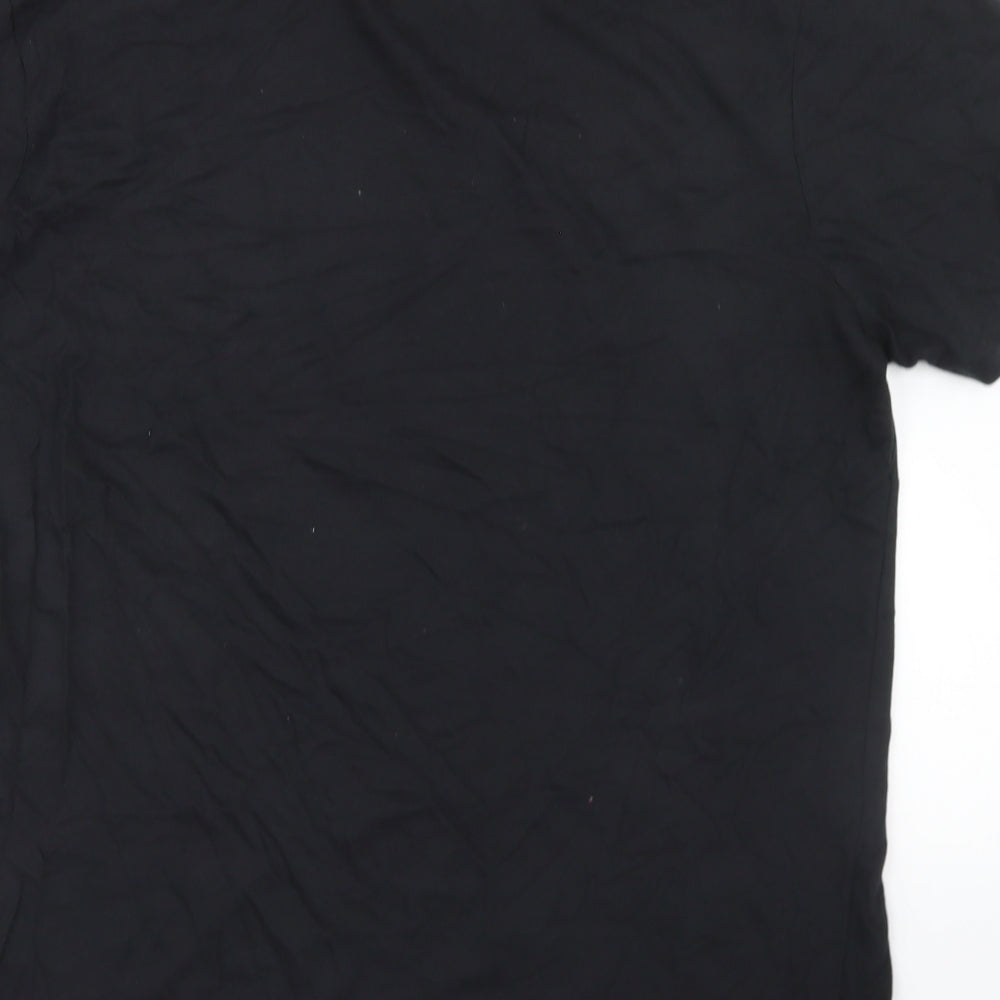 Primark Womens Black  Cotton Basic T-Shirt Size M Crew Neck - Bridesmaid