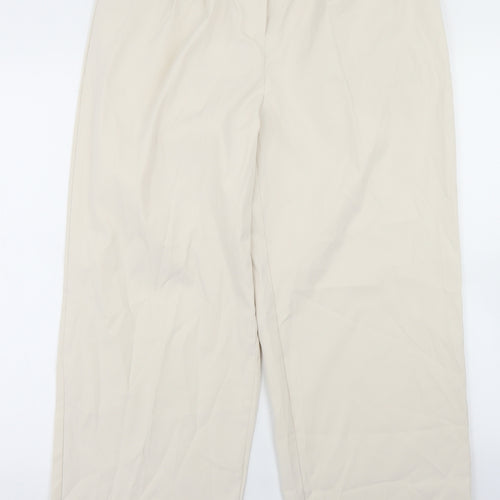SheIn Womens Beige  Polyester Dress Pants Trousers Size XL L28 in Regular Button