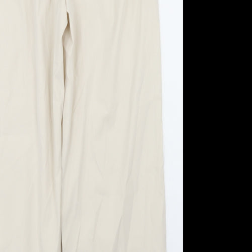 SheIn Womens Beige  Polyester Dress Pants Trousers Size XL L28 in Regular Button