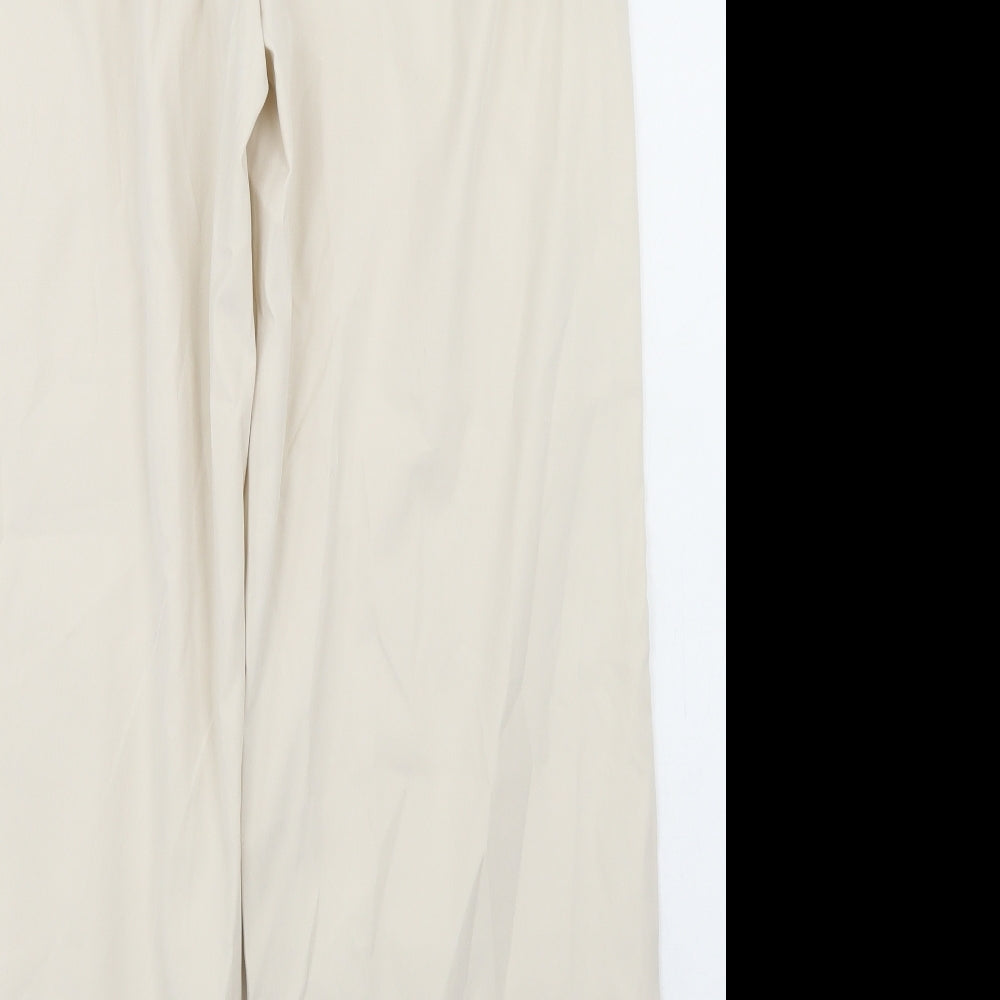 SheIn Womens Beige  Polyester Dress Pants Trousers Size XL L28 in Regular Button