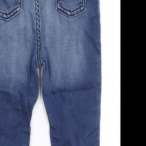 TU Boys Blue  Cotton Cargo Jeans Size 9-12 Months  Pullover