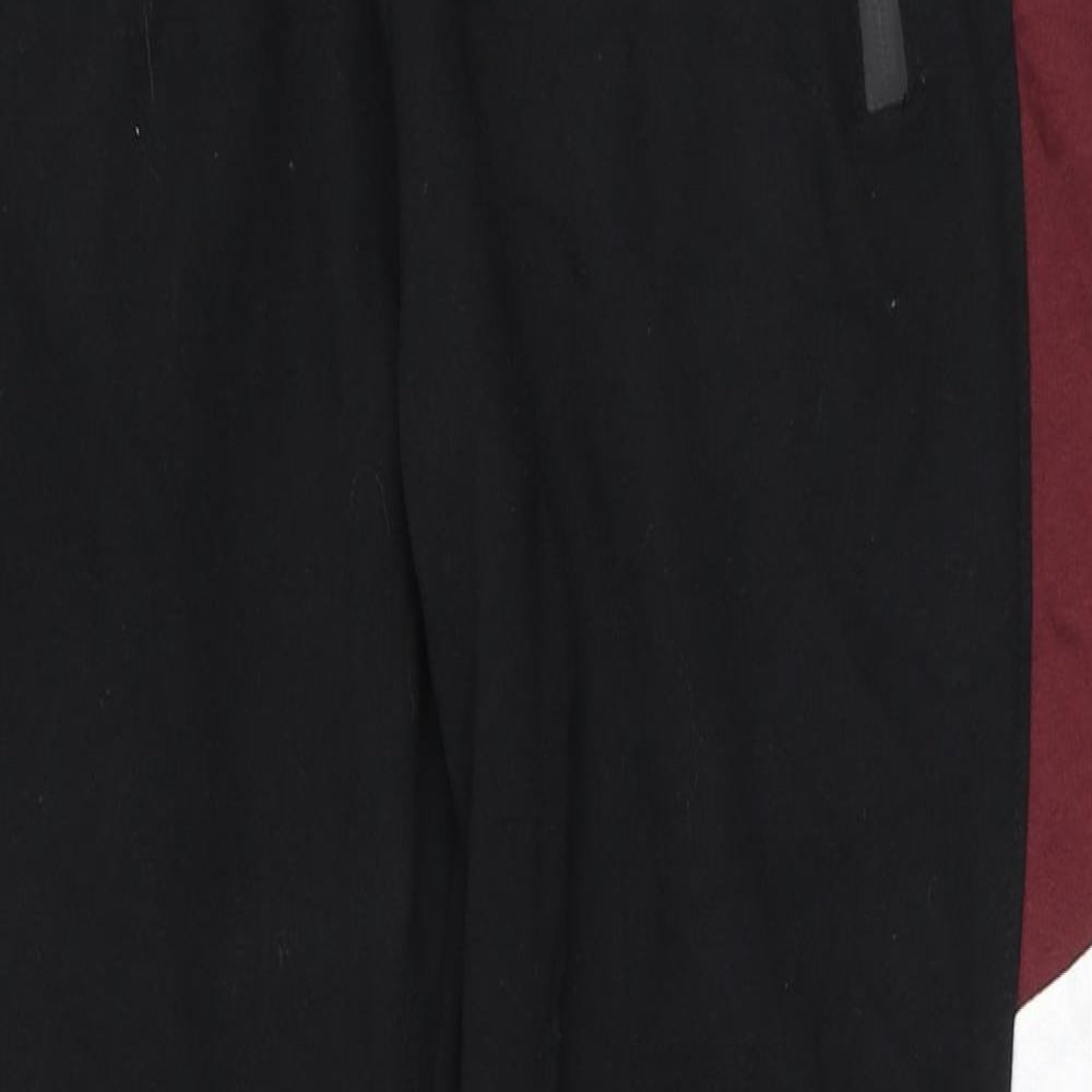 Pep&Co Mens Black  Cotton Jogger Trousers Size L L29 in Regular Drawstring
