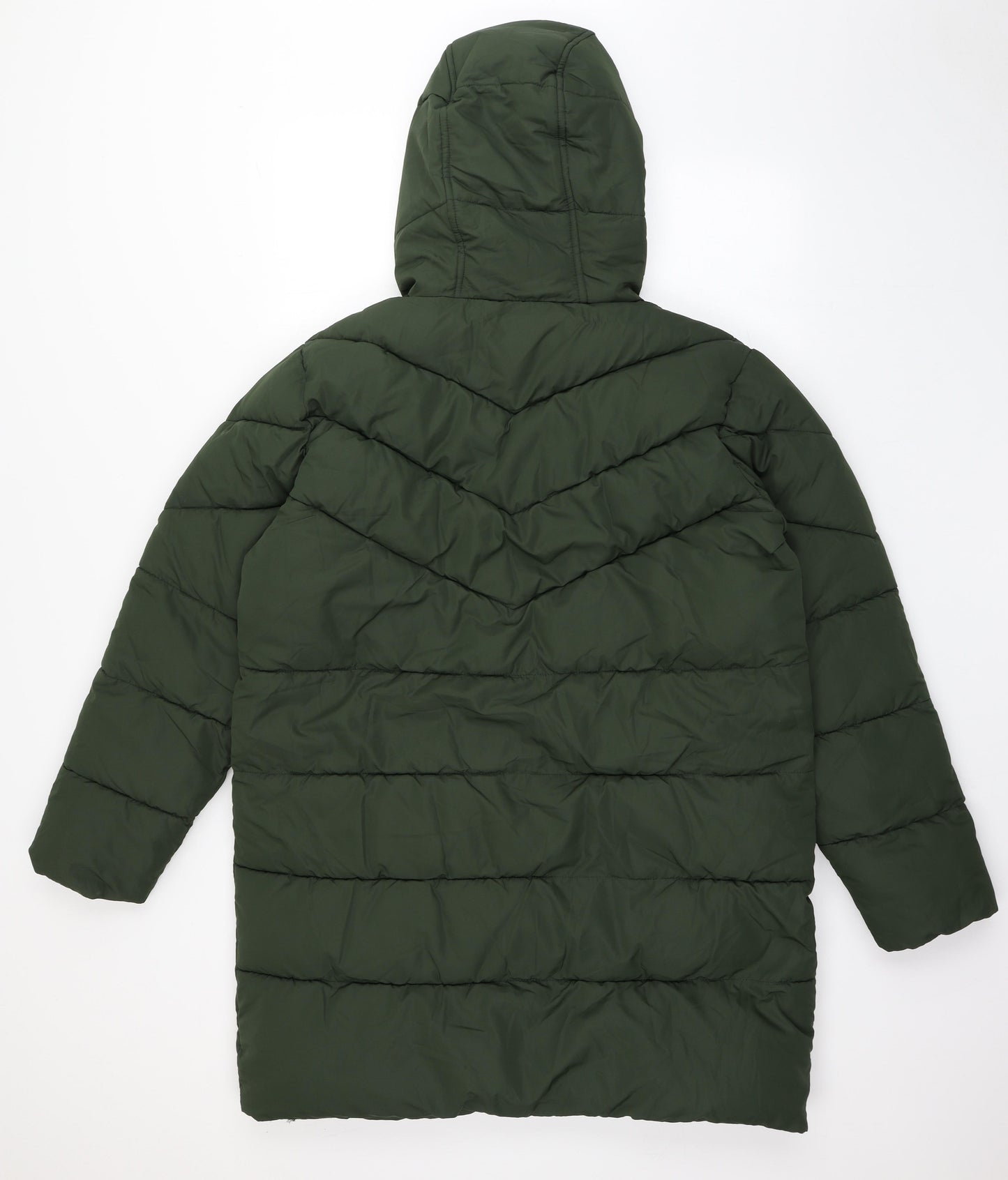 Noisy may Womens Green   Puffer Jacket Coat Size XL  Zip