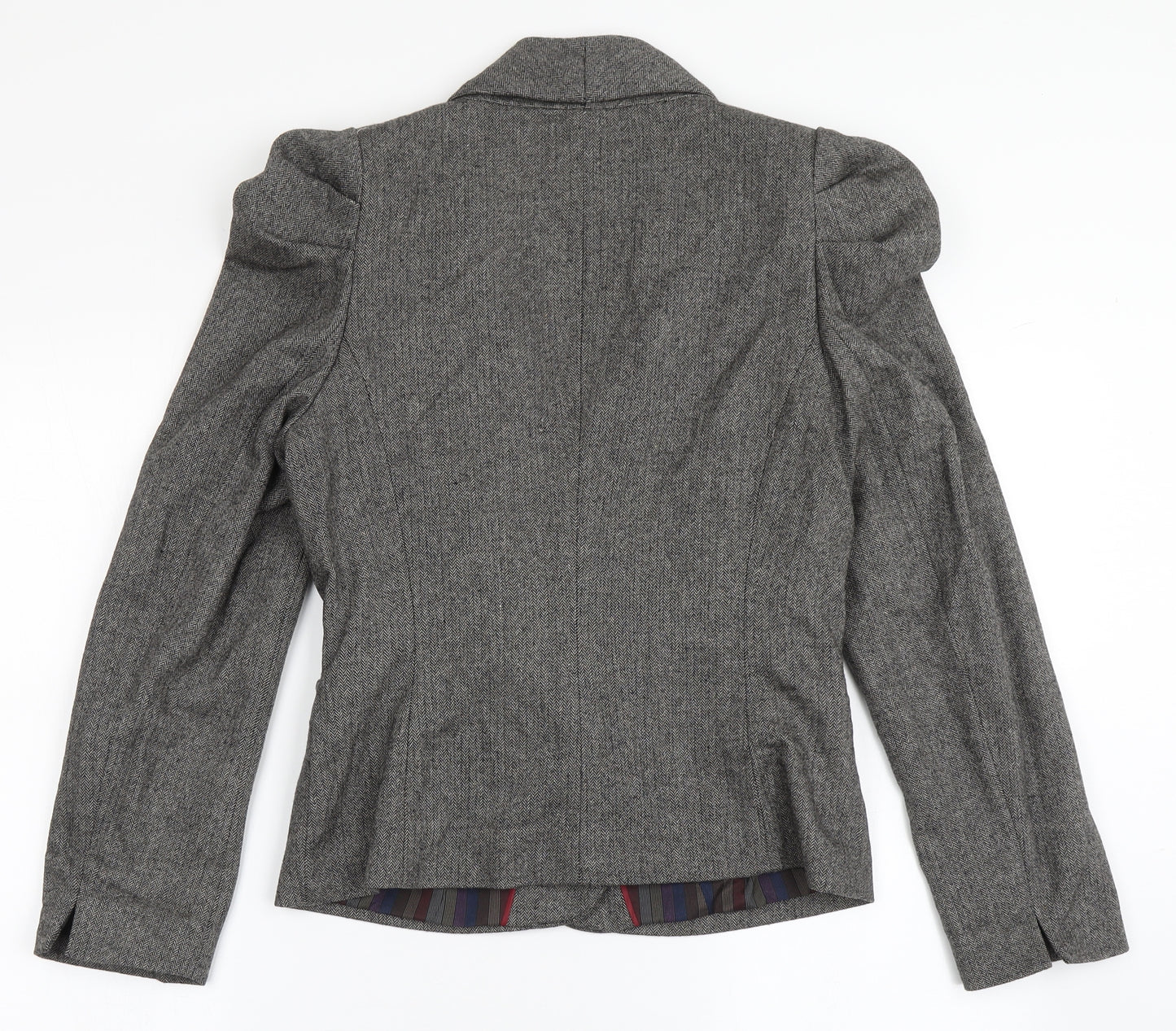 NEXT Womens Grey  Viscose Jacket Blazer Size 12