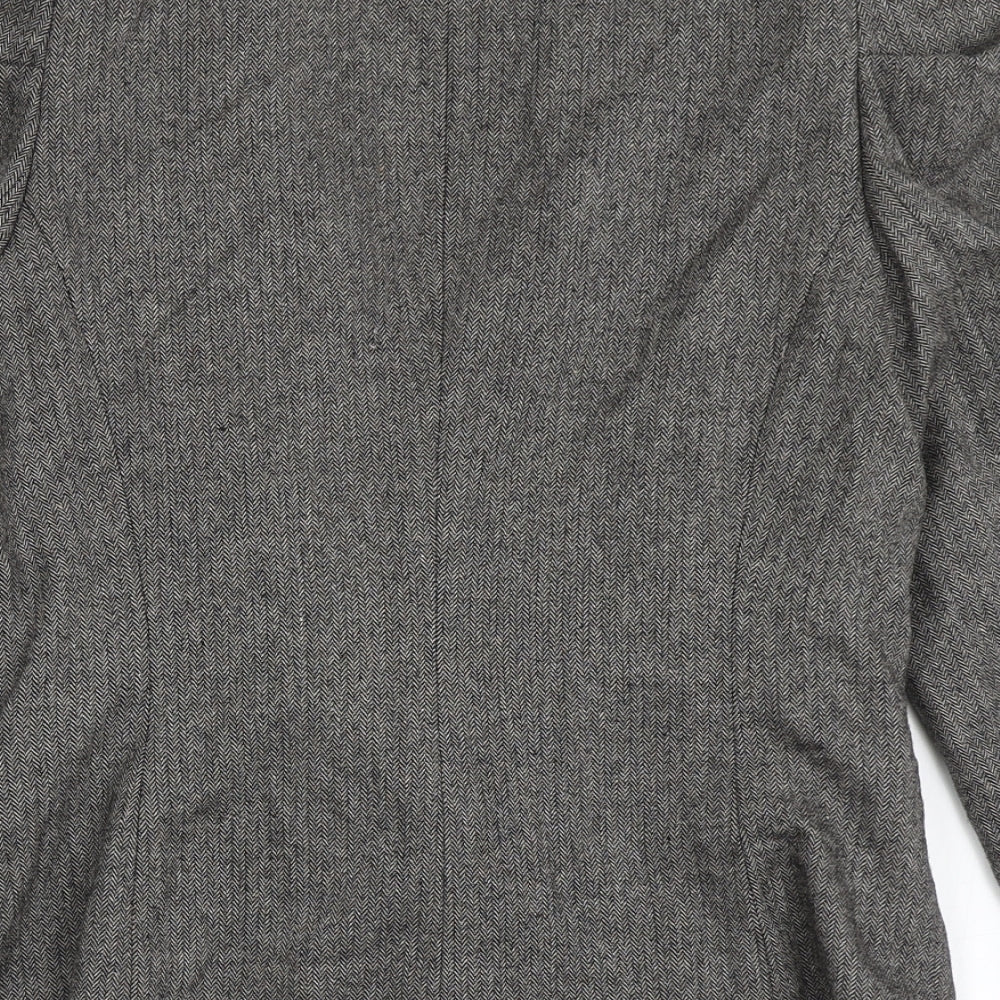 NEXT Womens Grey  Viscose Jacket Blazer Size 12